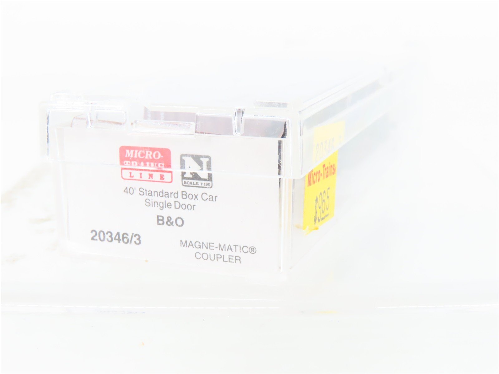 N Micro-Trains MTL 20346/3 B&O Baltimore & Ohio 40' Single Door Box Car #470835