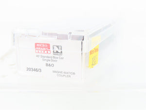 N Micro-Trains MTL 20346/3 B&O Baltimore & Ohio 40' Single Door Box Car #470835