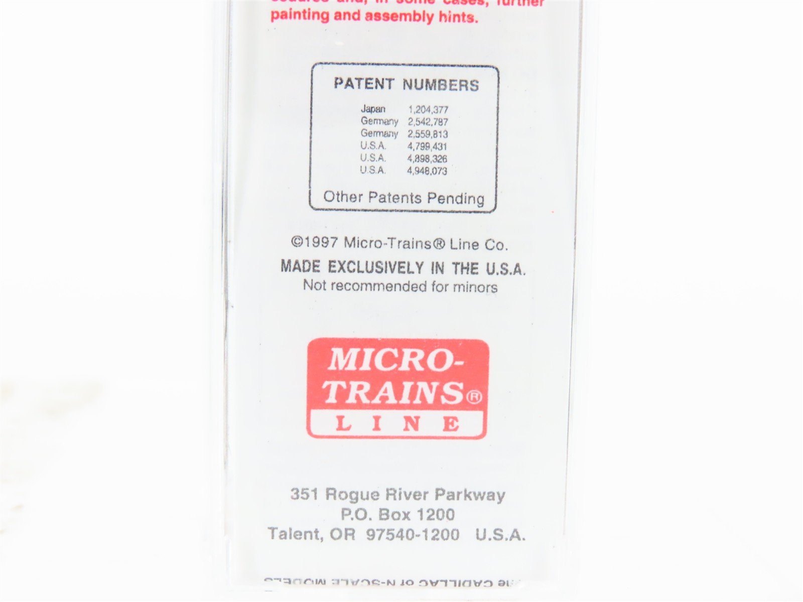 N Scale Micro-Trains MTL 32350 SFRB Santa Fe 50' Plug Door Box Car #6572