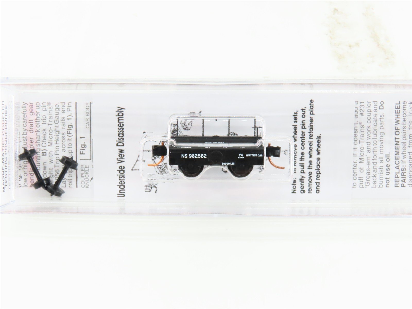 N Scale Micro-Trains MTL 12100020 NS Norfolk Southern Scale Test Car #982562
