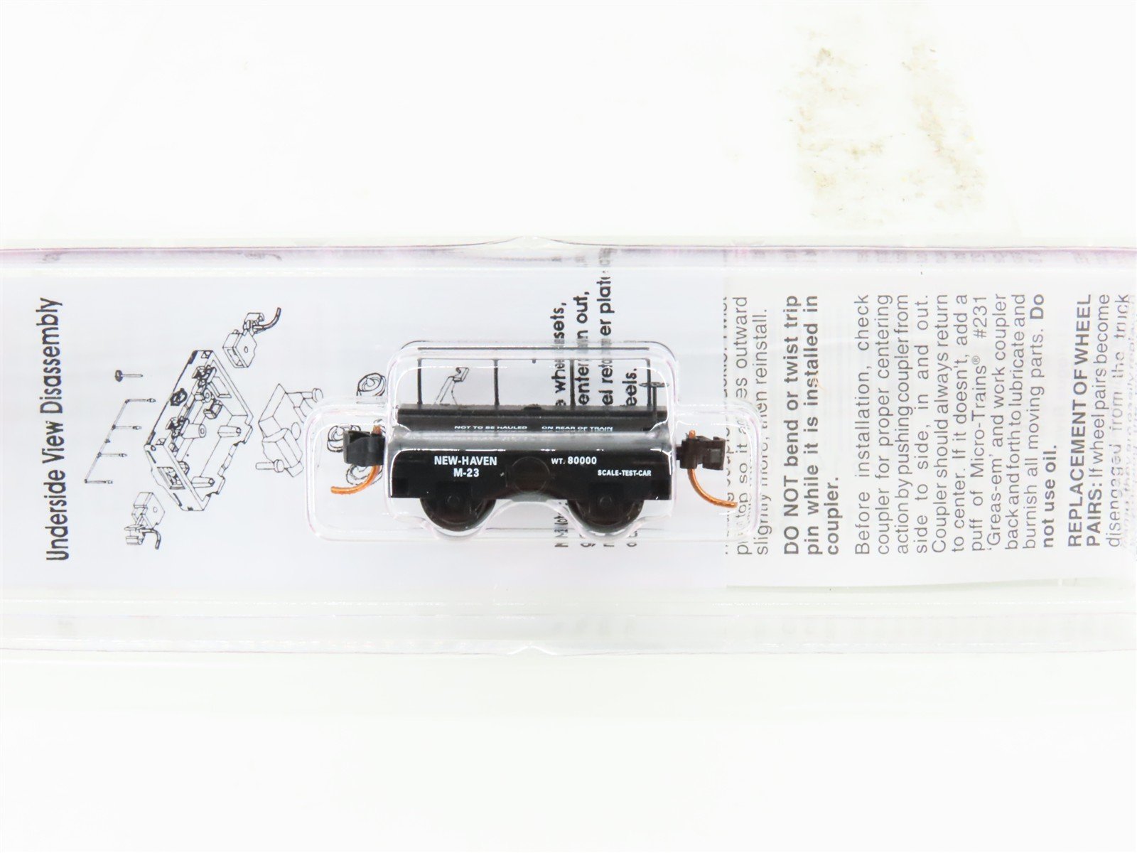 N Scale Micro-Trains MTL 12100080 NH New Haven Railroad Scale Test Car #M-23