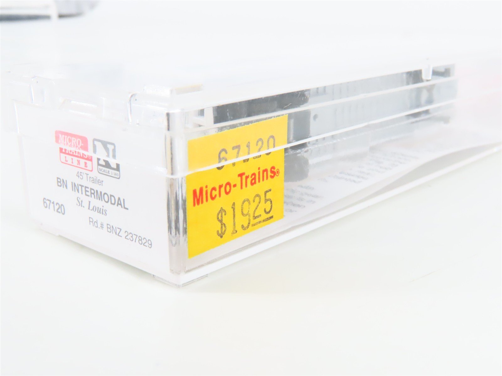 N Scale Micro-Trains MTL 67120 BNZ BN Intermodal St Louis 45' Trailer #237829