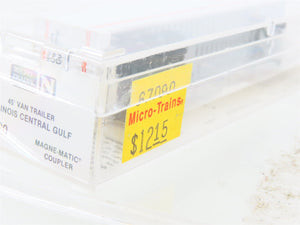 N Micro-Trains MTL 67090 ICGZ Illinois Central Gulf 45' Van Trailer #235192
