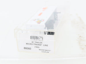 N Scale Micro-Trains Line MTL 66060 40' Trailer #1992