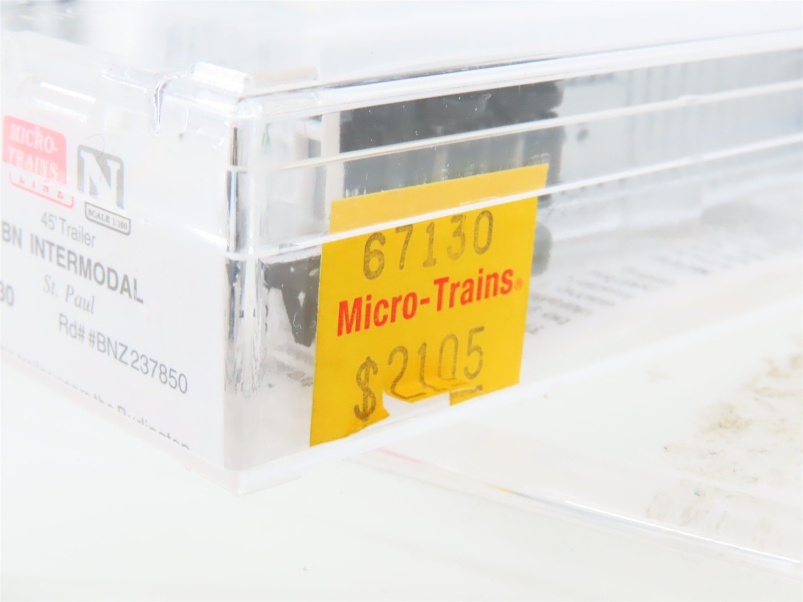 N Scale Micro-Trains MTL 67130 BNZ BN Intermodal St Paul 45' Trailer #237850