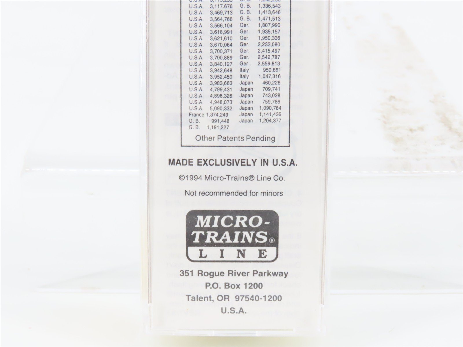 N Scale Micro-Trains MTL 81020 SEAU Sealand 40' Container #1400303