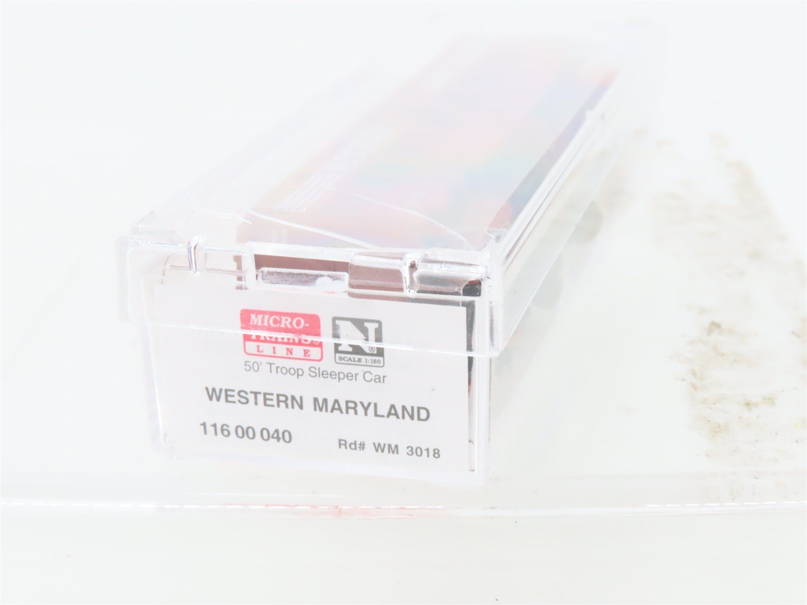 N Micro-Trains MTL 11600040 WM Western Maryland Troop Sleeper Passenger #3018