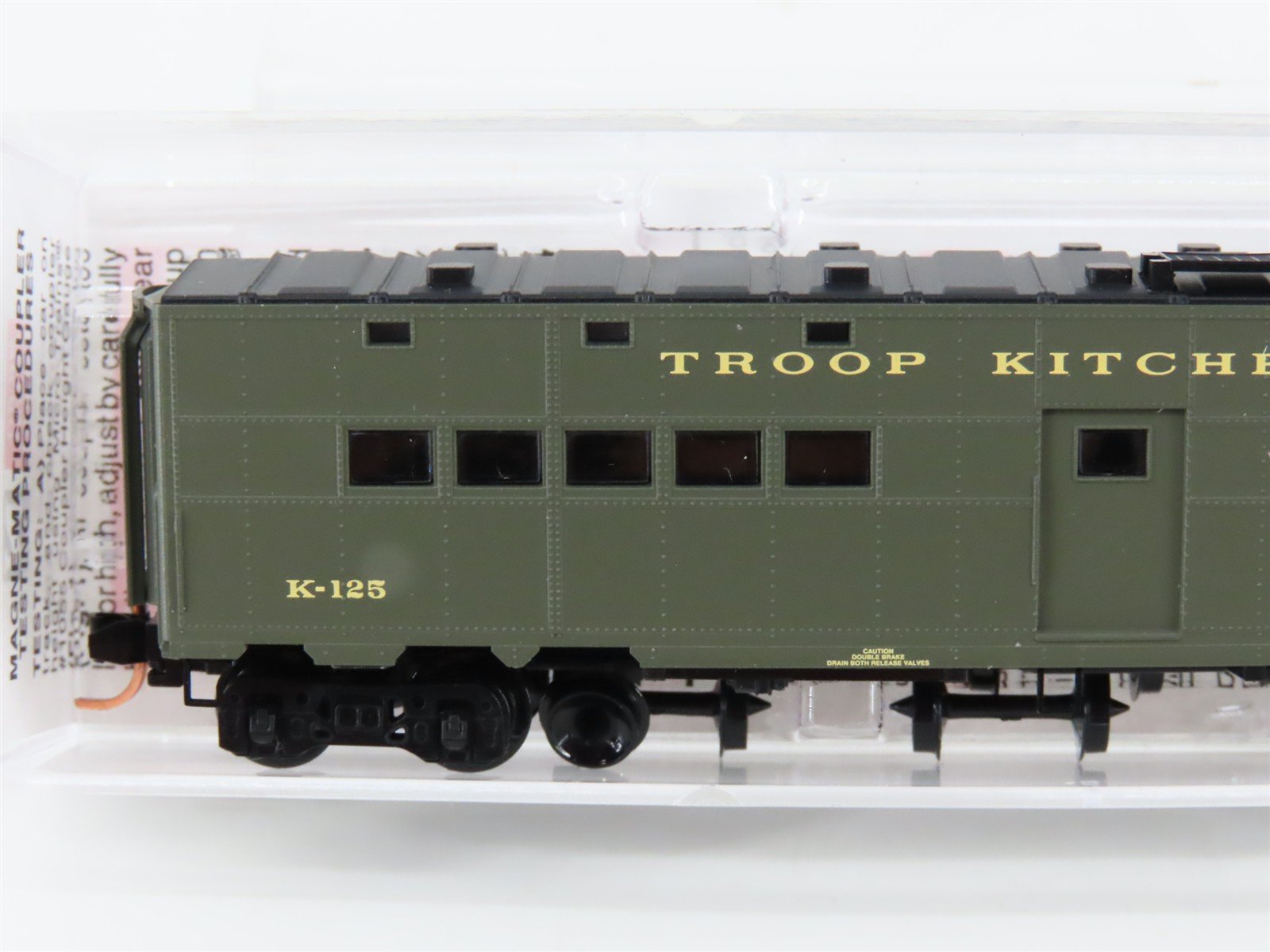 N Micro-Trains MTL 118010 United States Army 50' Troop Kitchen Passenger #K-125