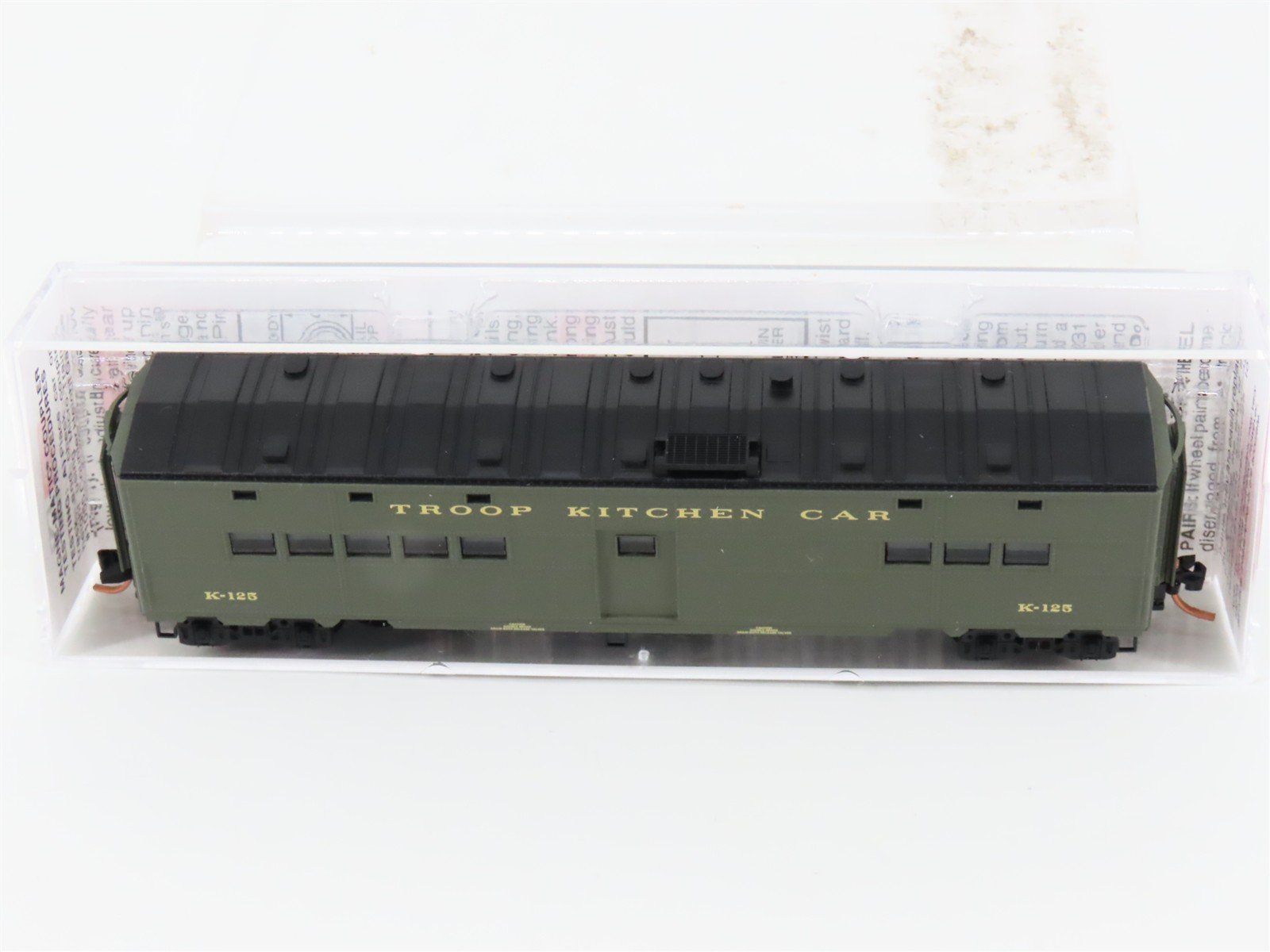 N Micro-Trains MTL 118010 United States Army 50' Troop Kitchen Passenger #K-125