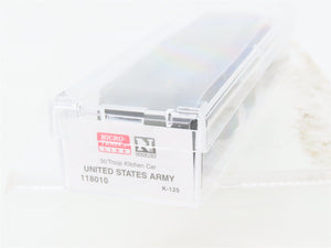 N Micro-Trains MTL 118010 United States Army 50' Troop Kitchen Passenger #K-125