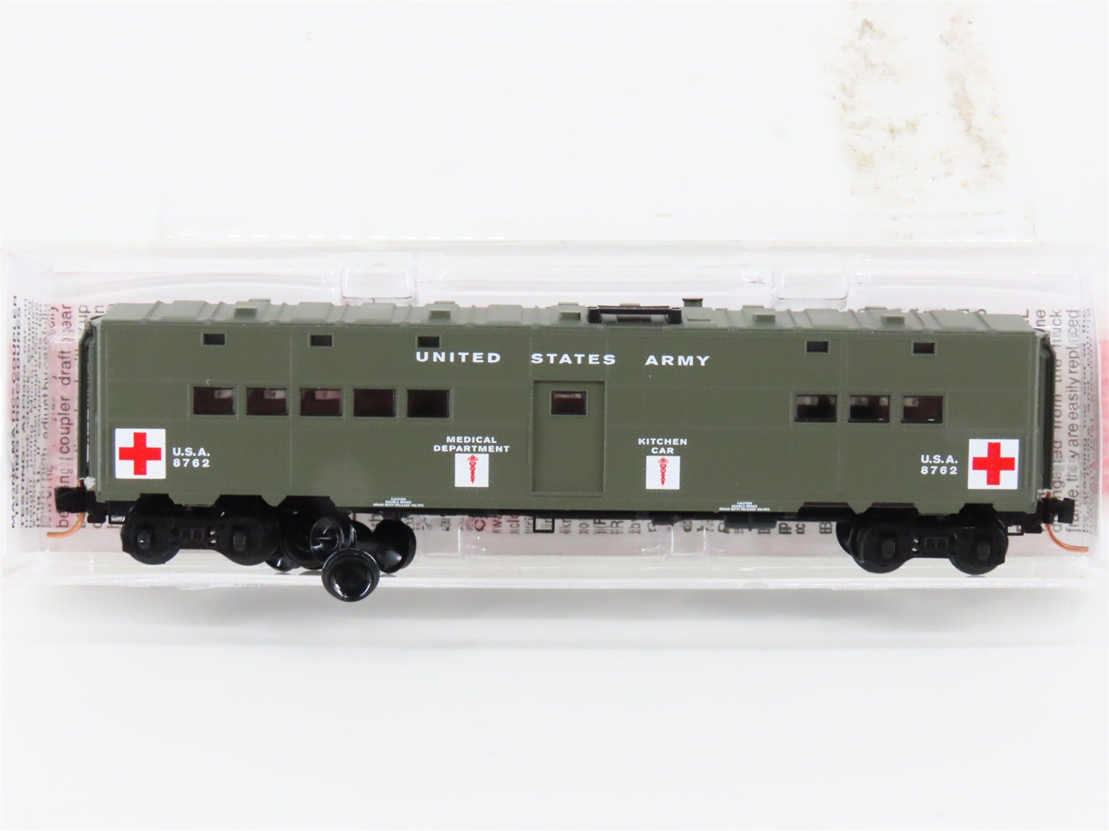 N Micro-Trains MTL 118020 USA United States Army Troop Kitchen Passenger #8762