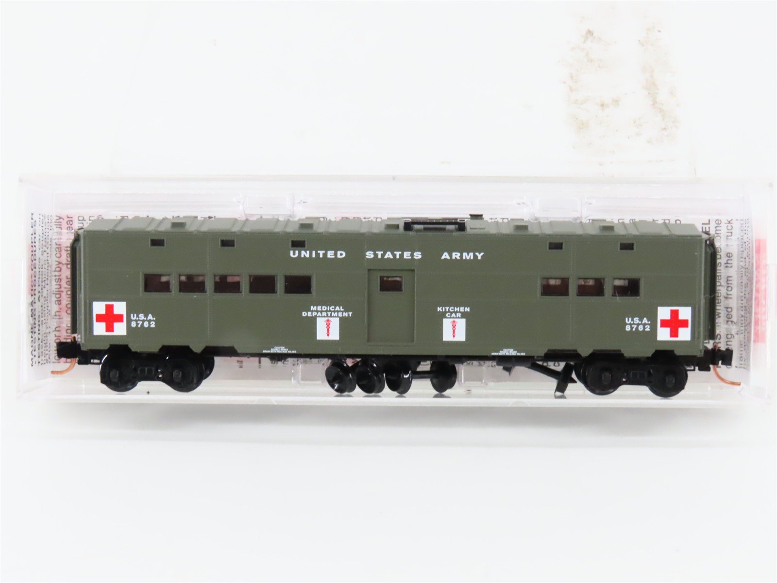 N Micro-Trains MTL 118020 USA United States Army Troop Kitchen Passenger #8762
