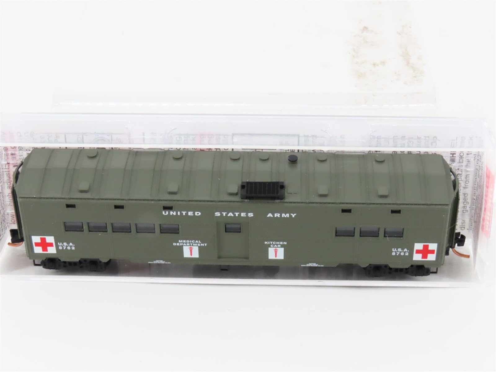 N Micro-Trains MTL 118020 USA United States Army Troop Kitchen Passenger #8762