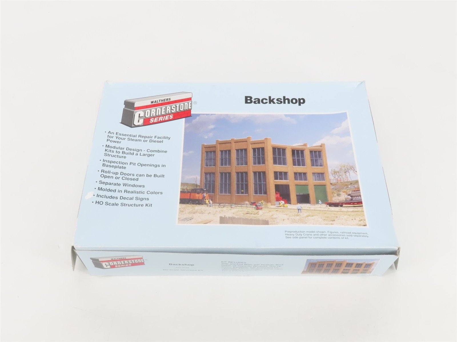 HO 1/87 Scale Walthers Cornerstone Kit #933-3039 Backshop Building