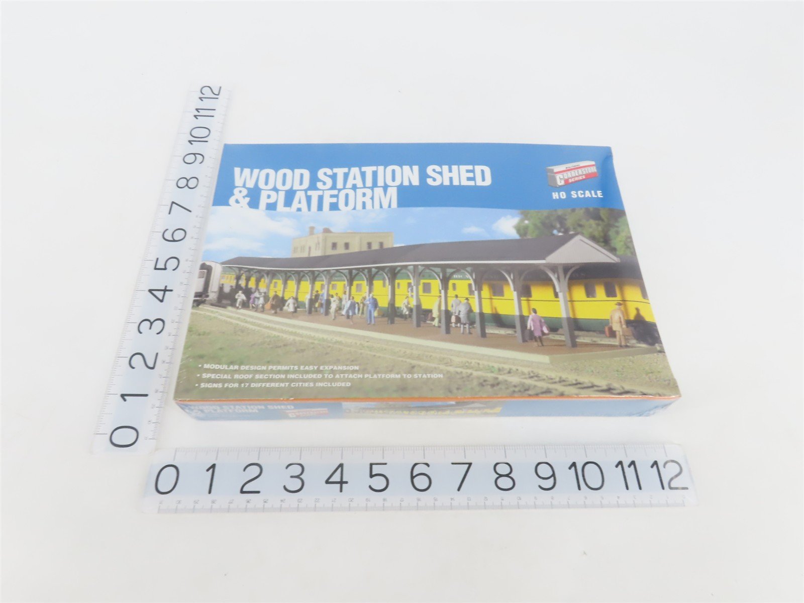 HO Scale Walthers Cornerstone Kit 933-3188 Wood Station Shed & Platform - SEALED