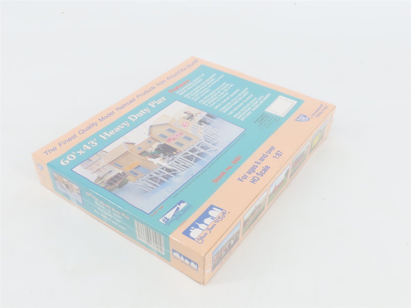 HO Scale IHC Your Town USA Shore-Line Kit 5501 60' x 43' Heavy Duty Pier -SEALED