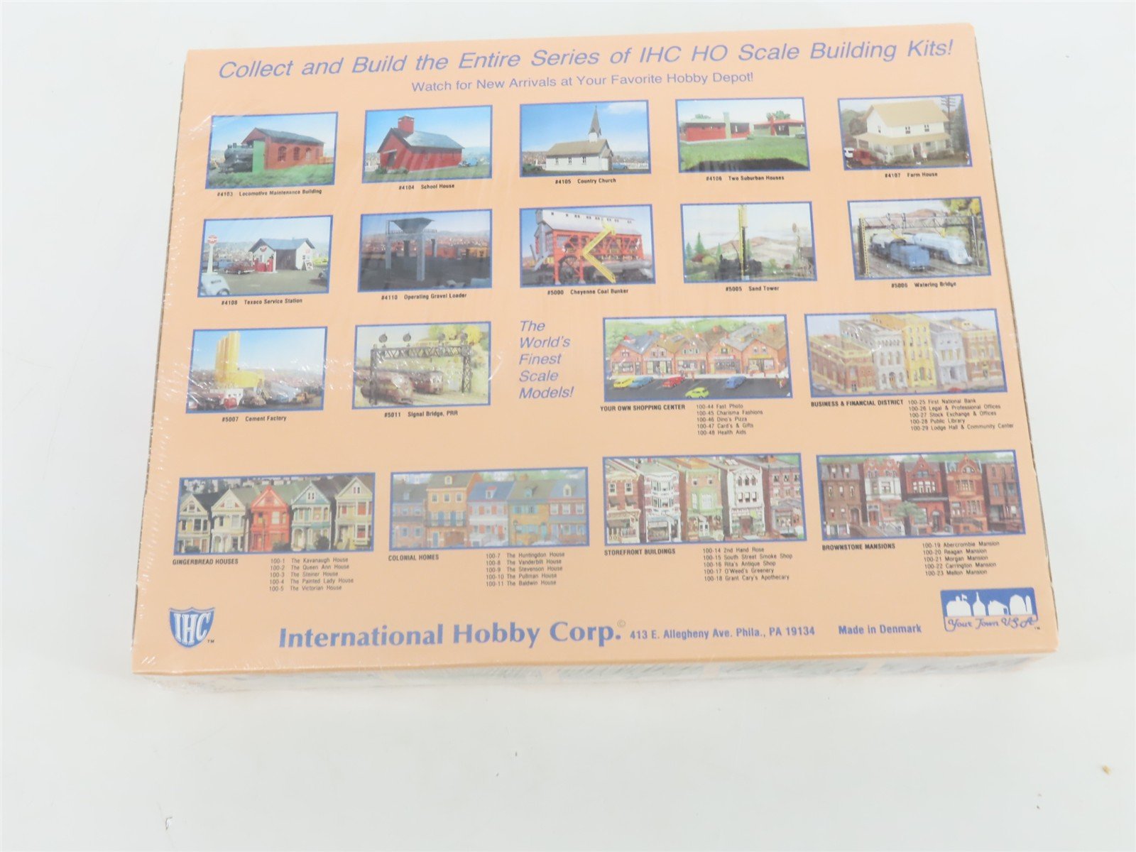HO 1/87 Scale IHC Your Town USA Kit 7002 Cannery Building - SEALED
