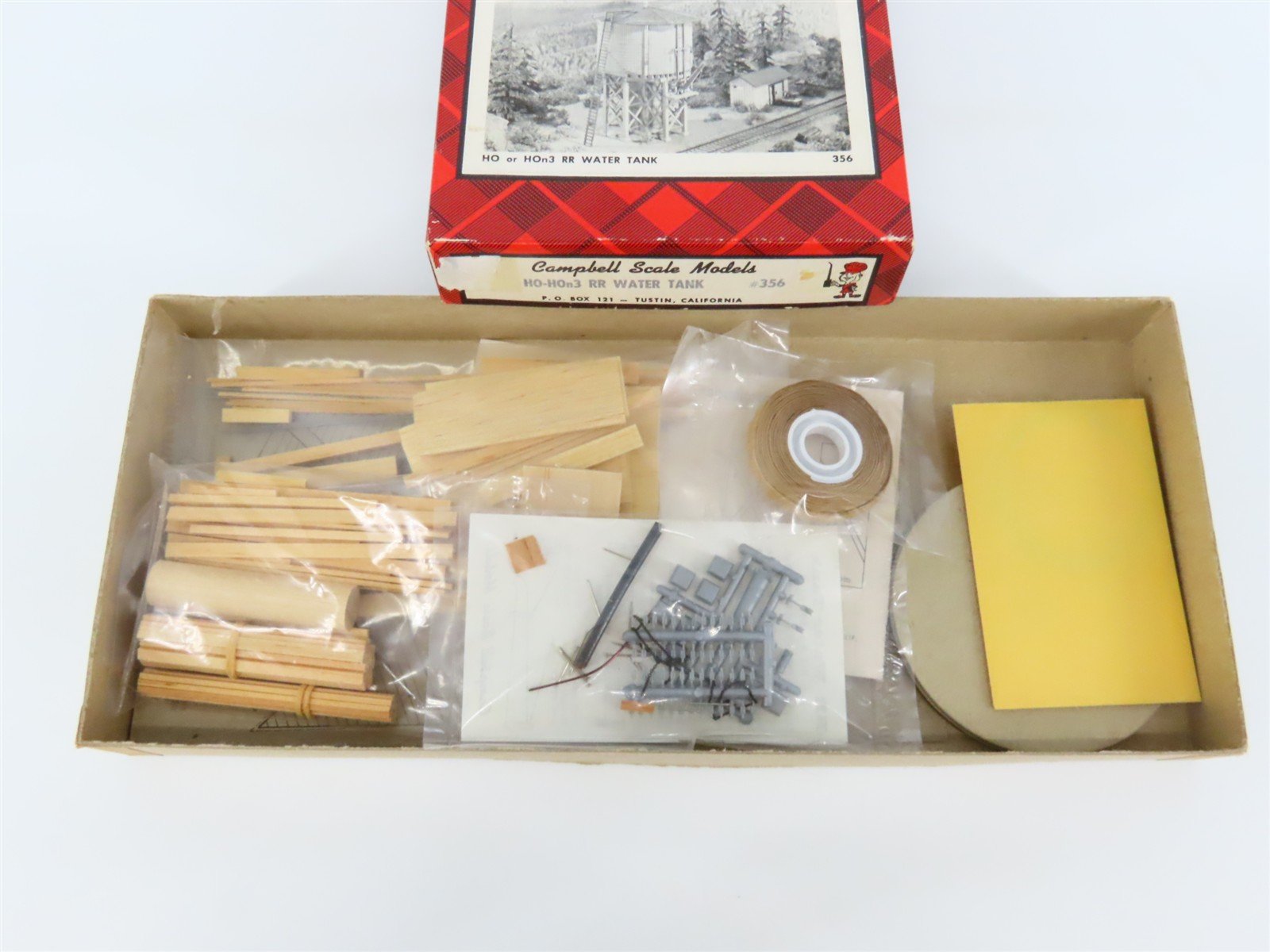 HO 1/87 Scale Campbell Kit 356 Railroad Water Tank