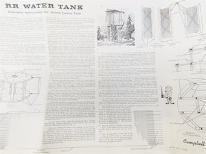 HO 1/87 Scale Campbell Kit 356 Railroad Water Tank