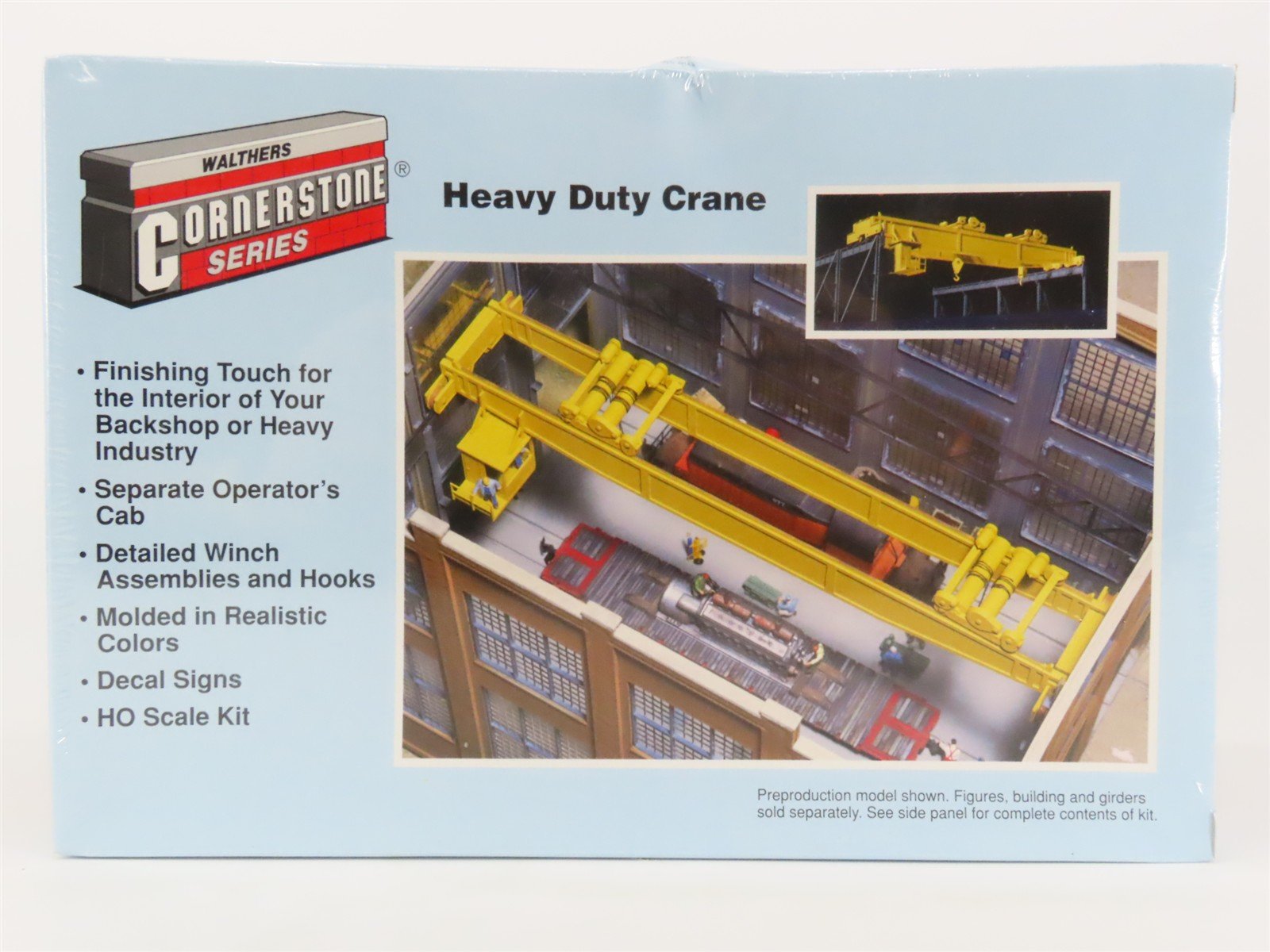 HO 1/87 Scale Walthers Cornerstone Kit 933-3150 Heavy Duty Crane