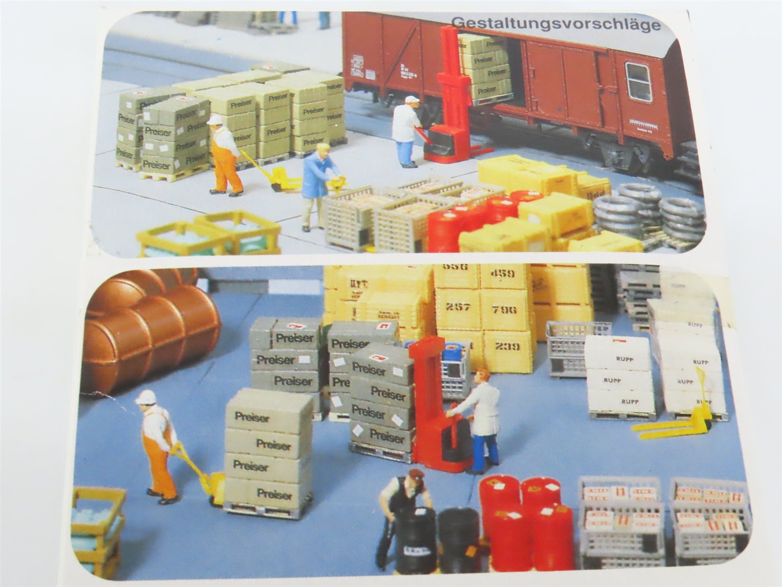 HO 1/87 Scale Preiser 17100 Cargo Scenery 90-Piece Kit