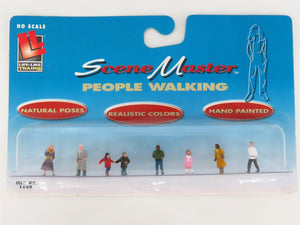 HO 1/87 Scale Life-Like SceneMaster 1609 People Walking Figures 7-Pack