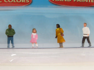 HO 1/87 Scale Life-Like SceneMaster 1609 People Walking Figures 7-Pack