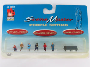 HO 1/87 Scale Life-Like SceneMaster 1607 People Sitting Figures 6-Pack + Bench