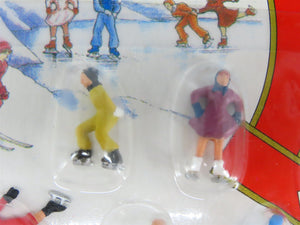 HO 1/87 Scale Model Power 5712 Winter Scenes Ice Skating & Skiing Figures 6-Pack