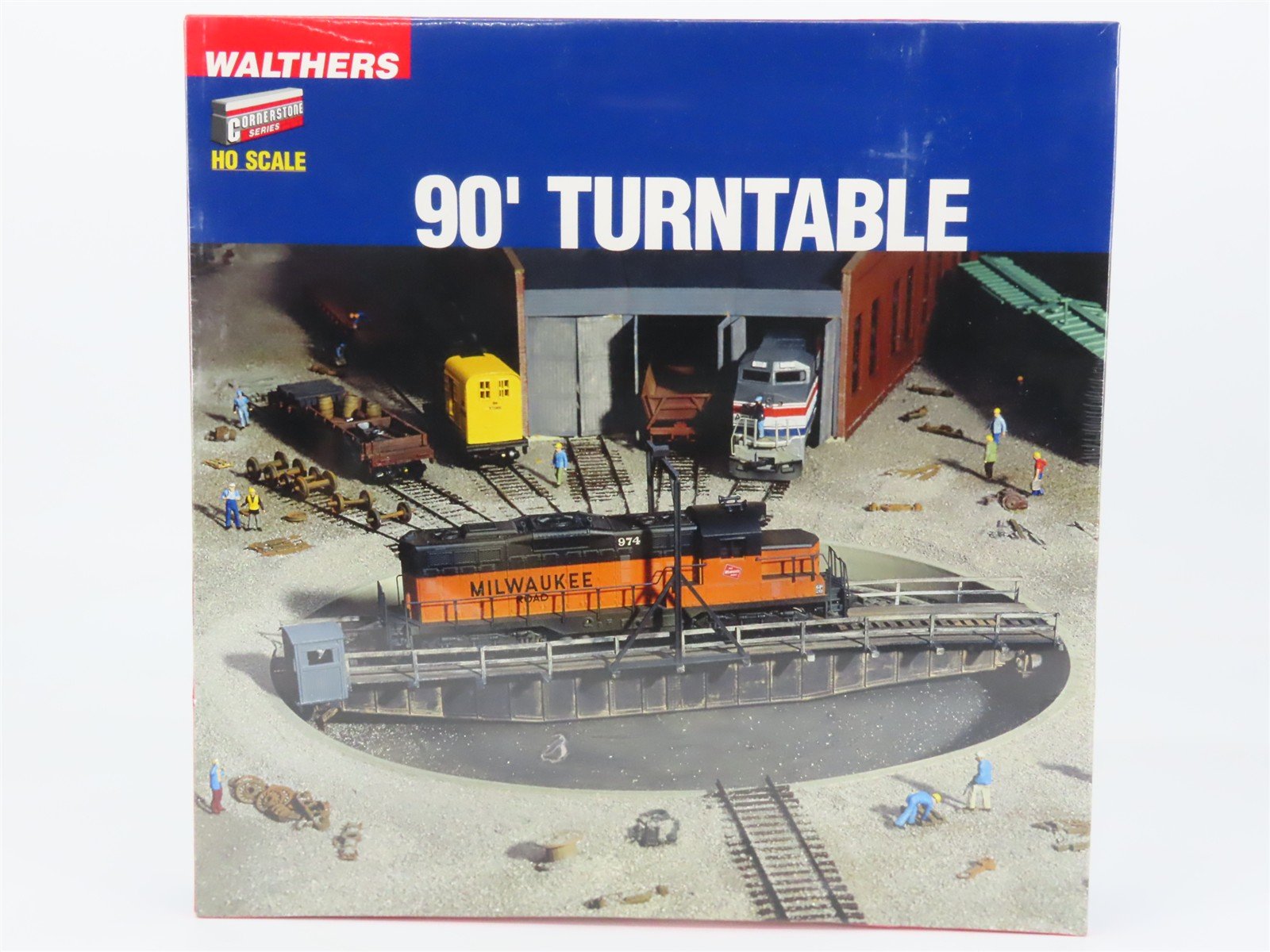 HO Scale Walthers Cornerstone 933-3171 Unpowered 90' Turntable - SEALED