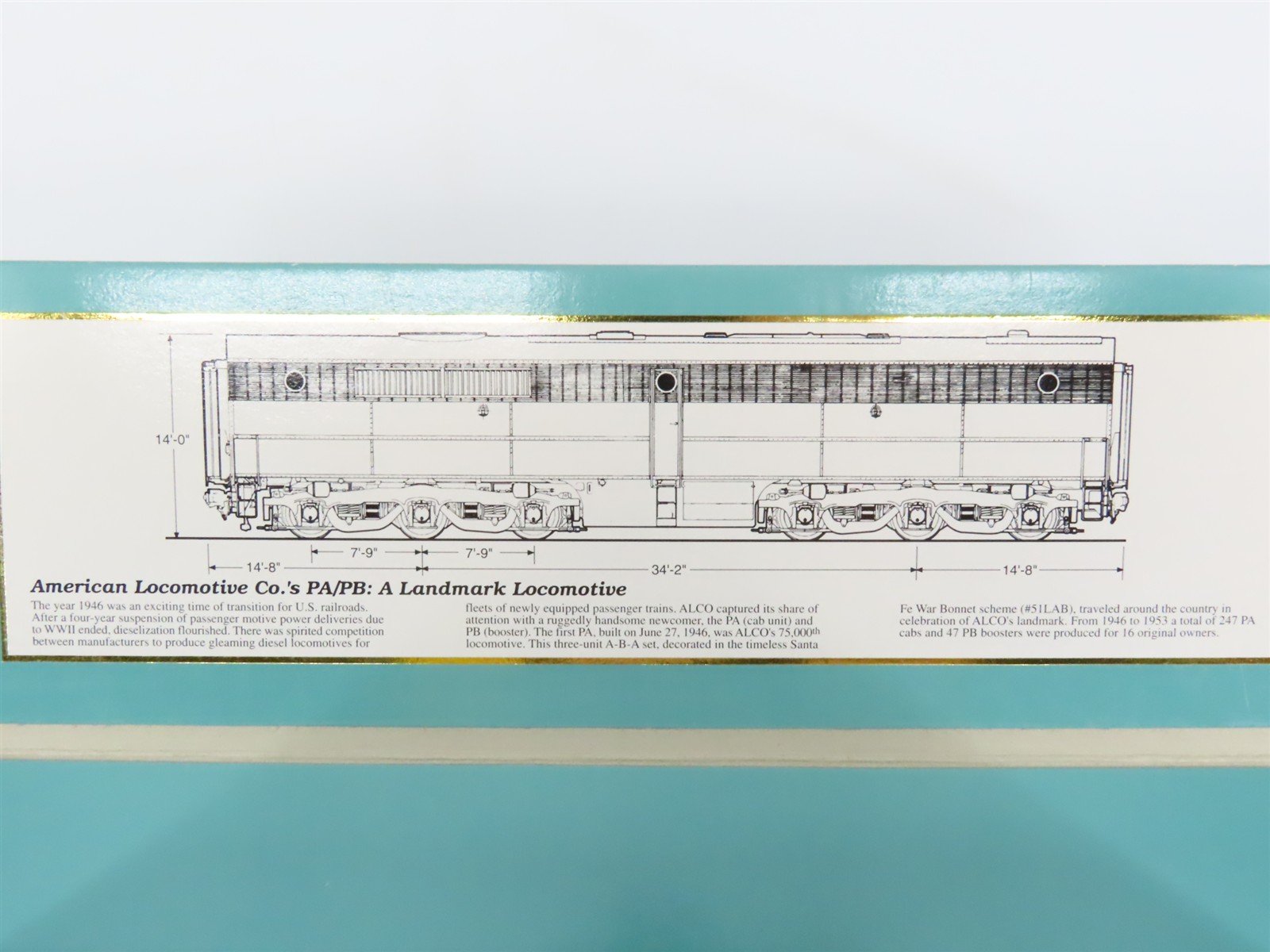 HO Scale Proto 2000 21686 PRR Pennsylvania ALCO PB Diesel #5750B - Unpowered