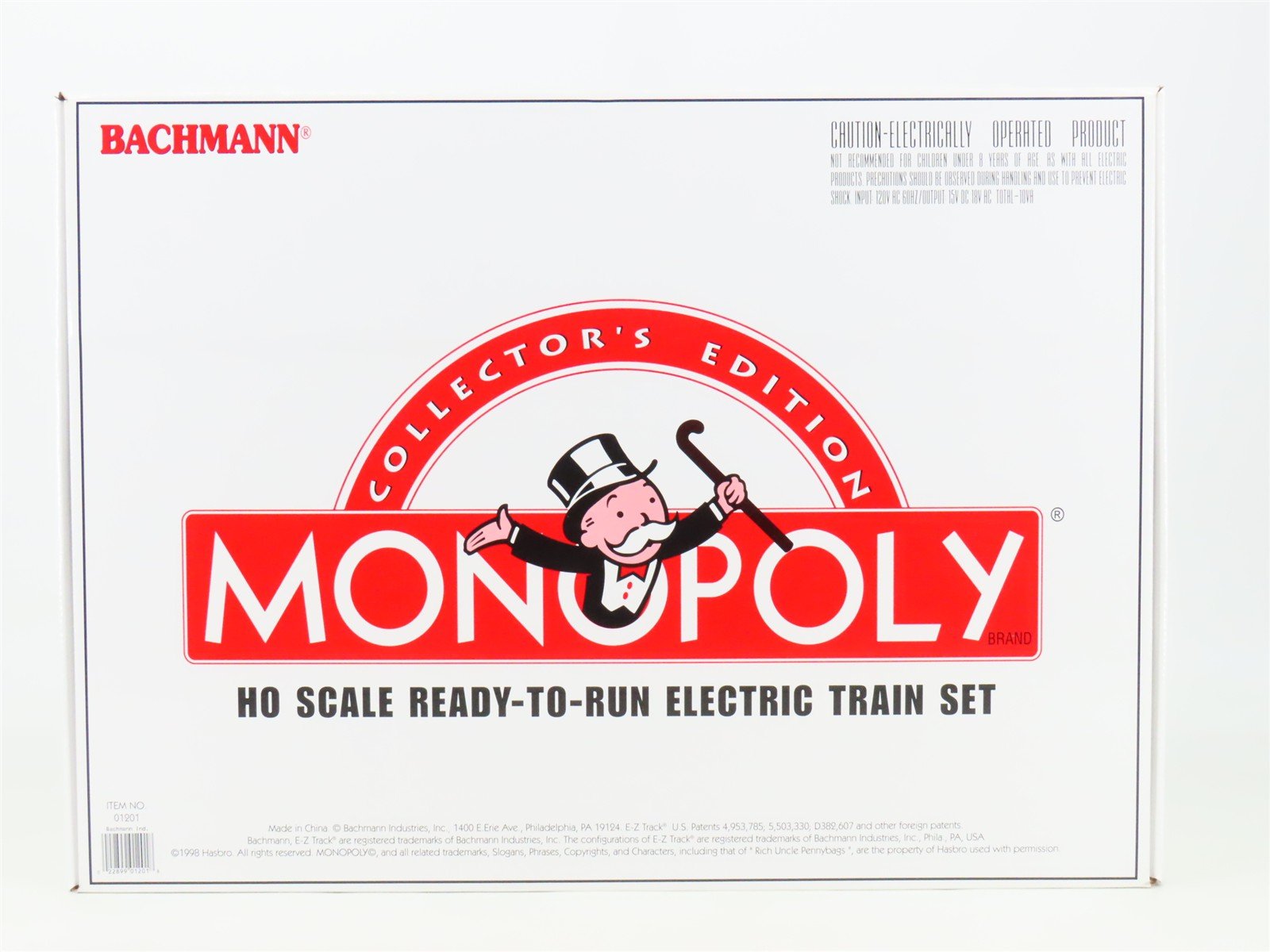 HO Bachmann 01201 Monopoly Collector's Edition 0-6-0 Steam Freight Set - SEALED