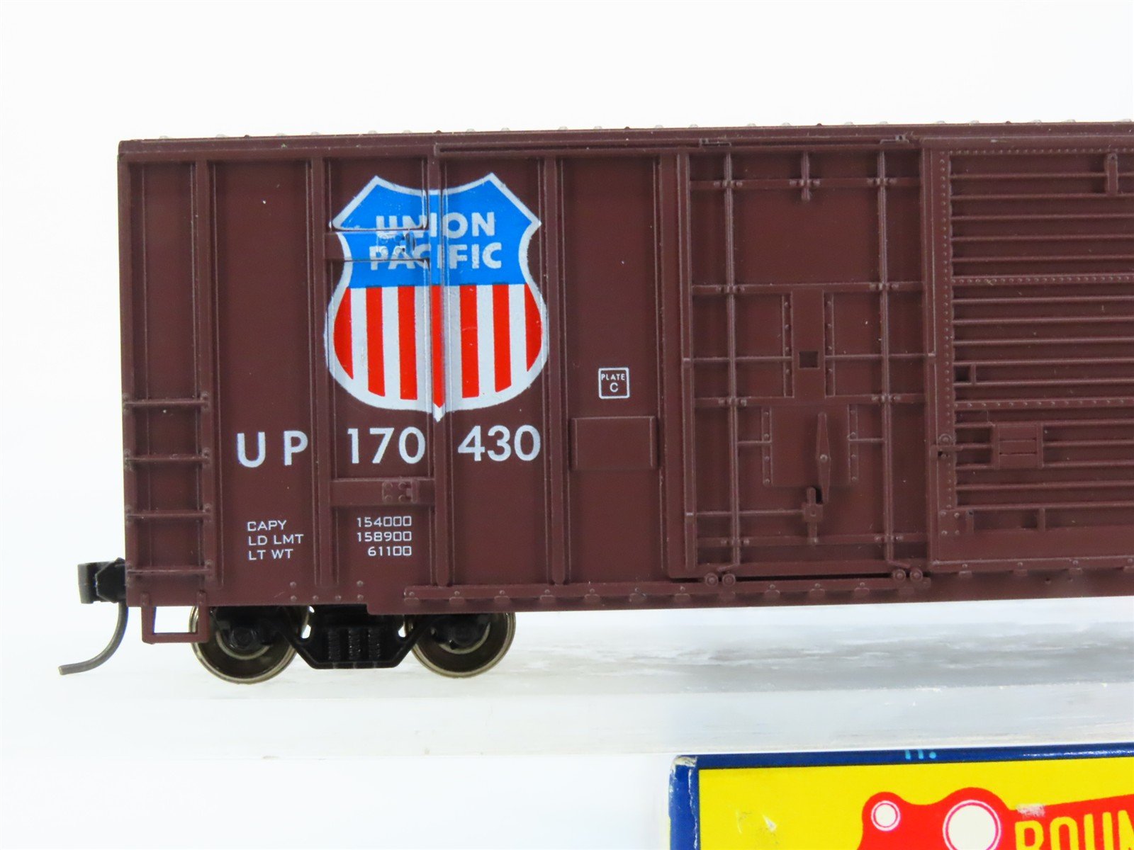 HO Scale Roundhouse 1937 UP Union Pacific Railroad 50' Box Car #170430 Upgraded
