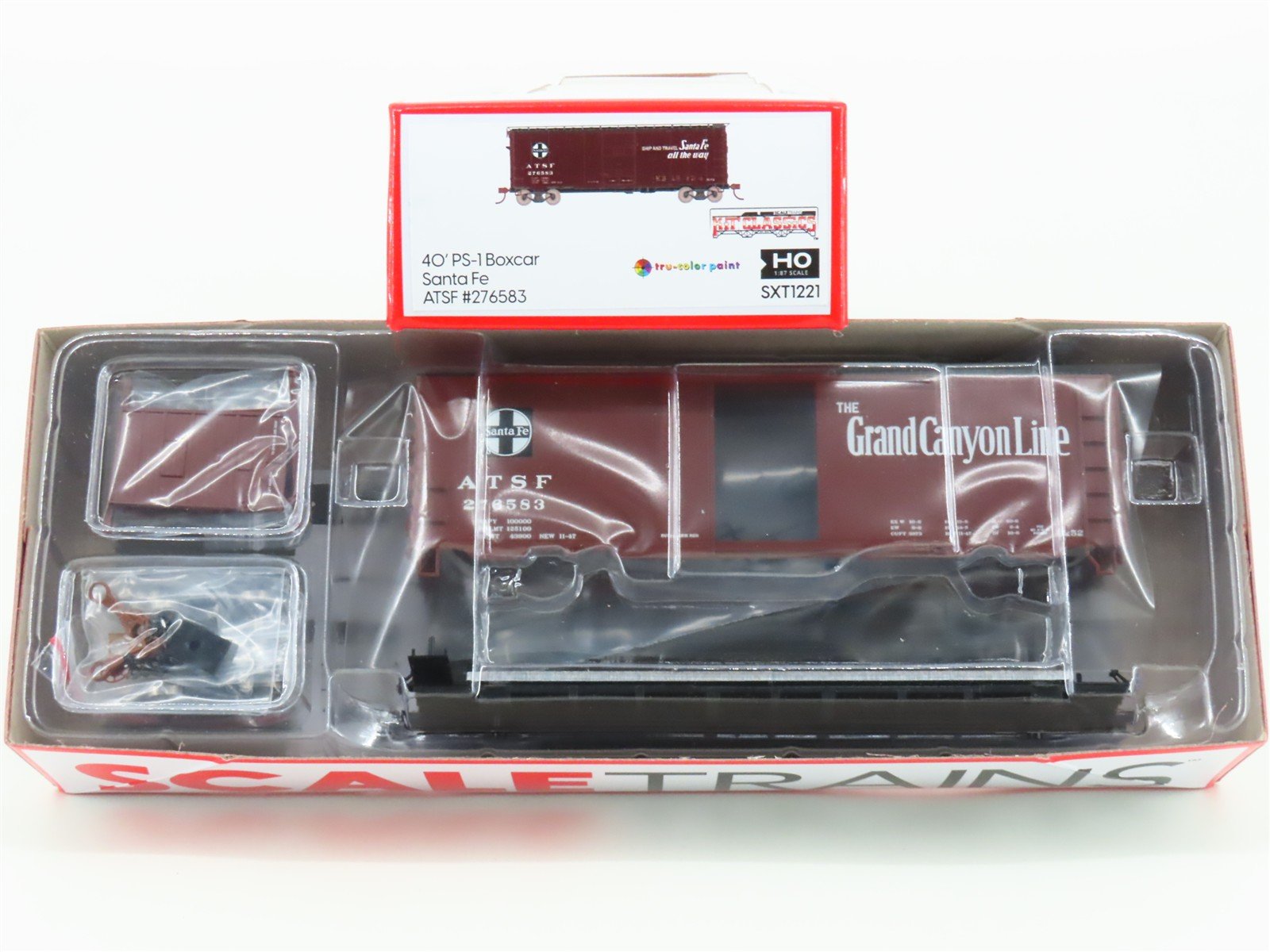 HO Scaletrains Kit Classics SXT1221 ATSF Santa Fe Grand Canyon Box Car #276583