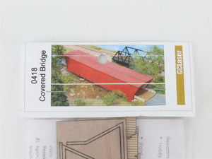 N 1/160 Scale GCLaser Laser-Cut Wood Kit 0418 Covered Bridge for Roads/Scenery
