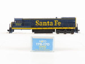 N Scale KATO 176-17D ATSF Santa Fe U30C Diesel Locomotive #7514