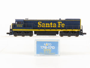 N Scale KATO 176-17D ATSF Santa Fe U30C Diesel Locomotive #7514