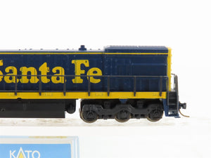 N Scale KATO 176-17D ATSF Santa Fe U30C Diesel Locomotive #7514