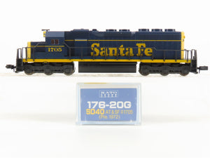 N Scale KATO 176-20G ATSF Santa Fe SD40 Diesel Locomotive #1705