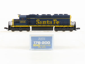 N Scale KATO 176-20G ATSF Santa Fe SD40 Diesel Locomotive #1705