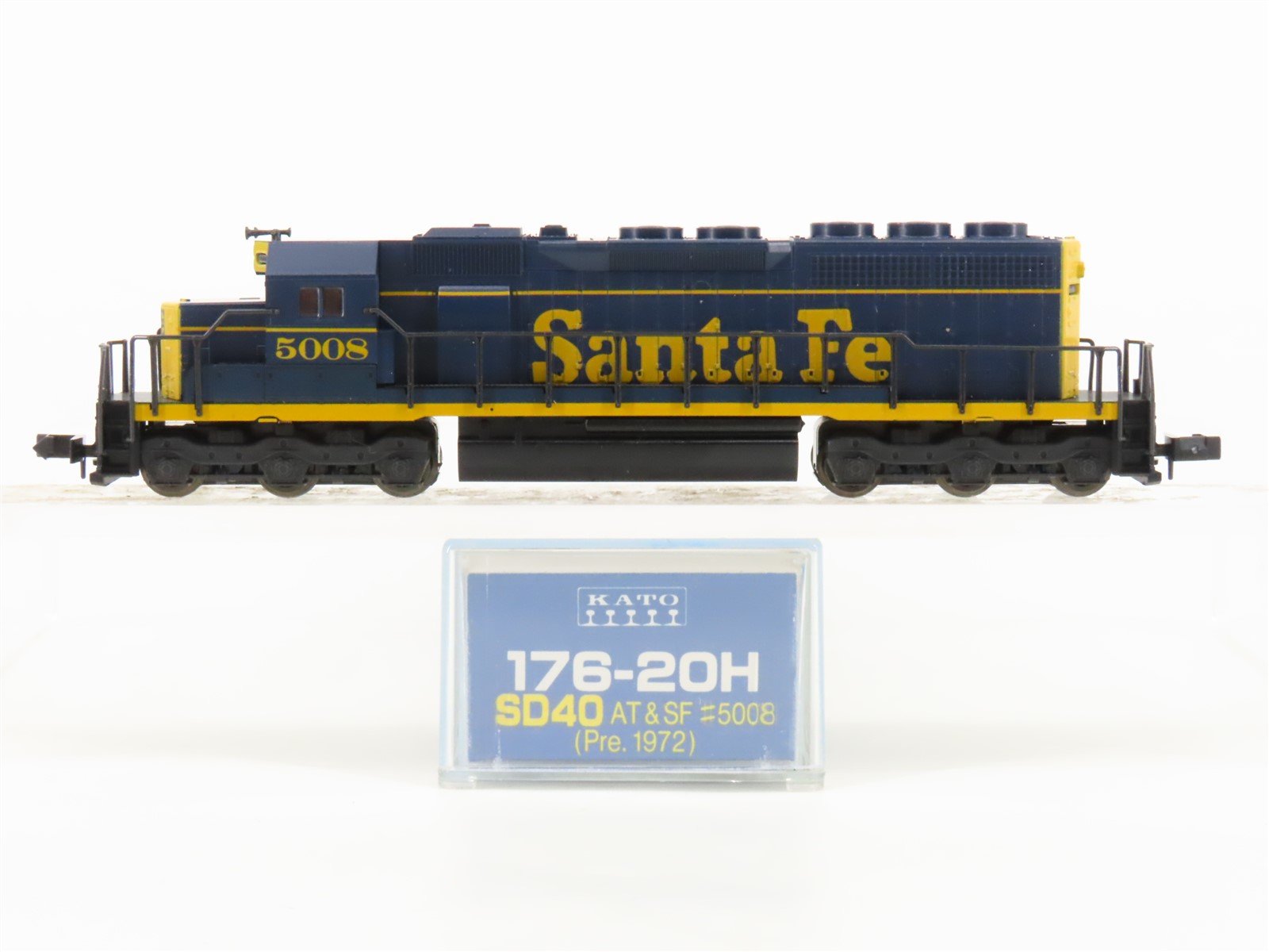 N Scale KATO 176-20H ATSF Santa Fe SD40 Diesel Locomotive #5008