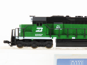 N Scale KATO 176-20J BN Burlington Northern SD40-2 Diesel Locomotive #7306