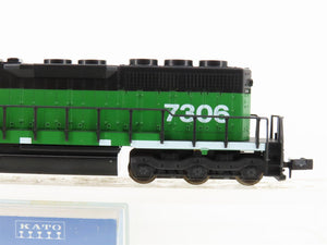 N Scale KATO 176-20J BN Burlington Northern SD40-2 Diesel Locomotive #7306