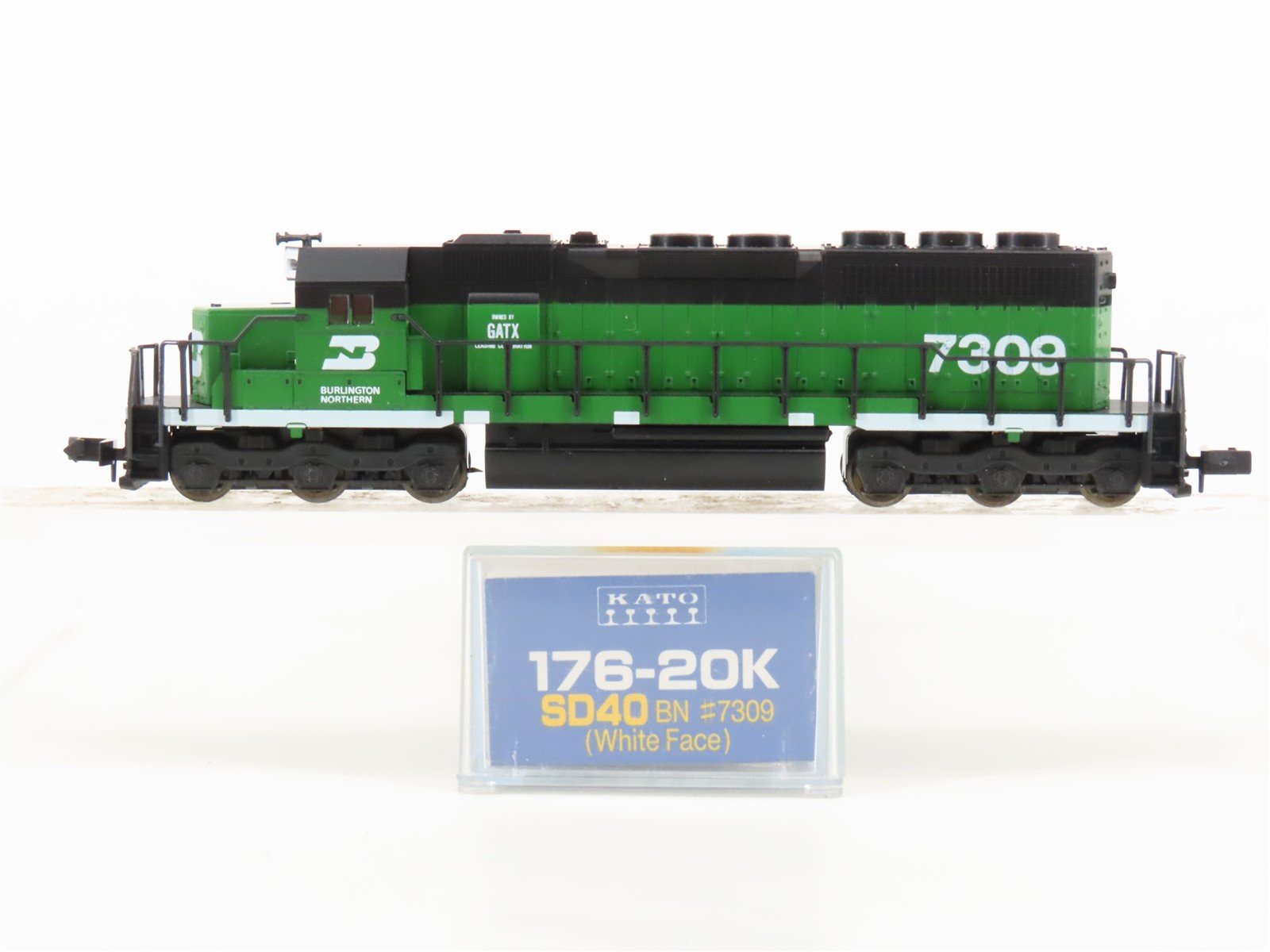 N Scale KATO 176-20K BN Burlington Northern SD40-2 Diesel Locomotive #7309