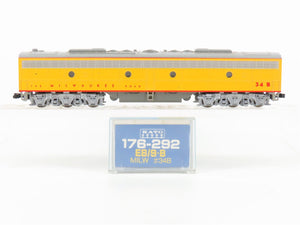 N Scale KATO 176-292 MILW Milwaukee Road E8/9B Diesel Locomotive #34B