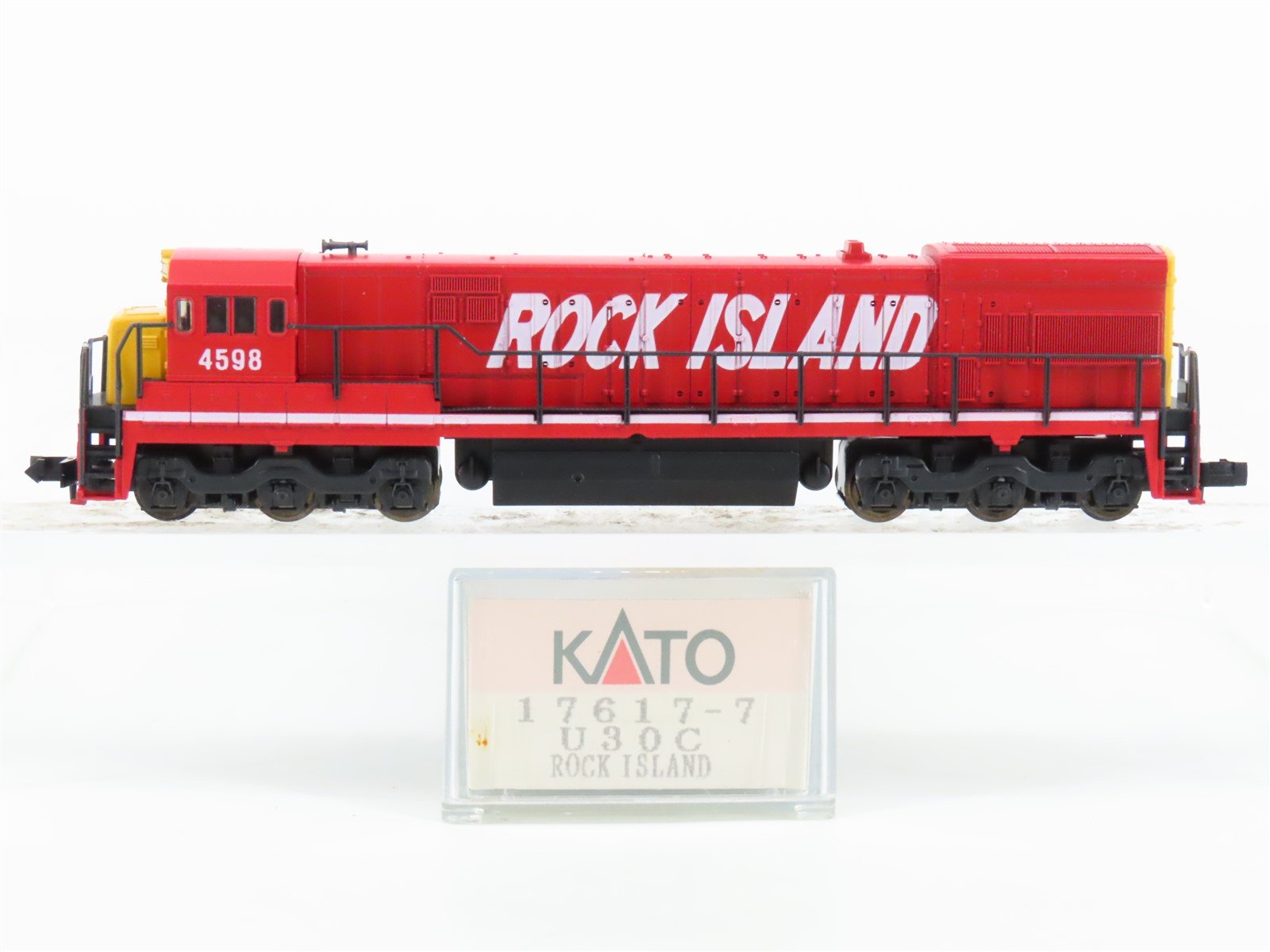N Scale KATO 17617-7 RI Rock Island U30C Diesel Locomotive #4598