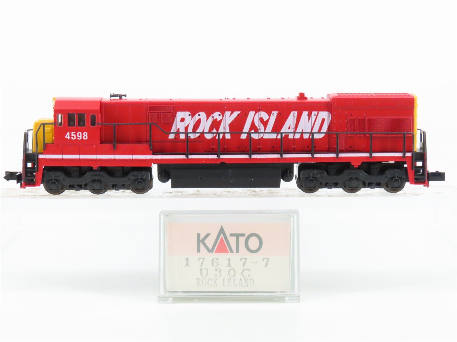 N Scale KATO 17617-7 RI Rock Island U30C Diesel Locomotive #4598