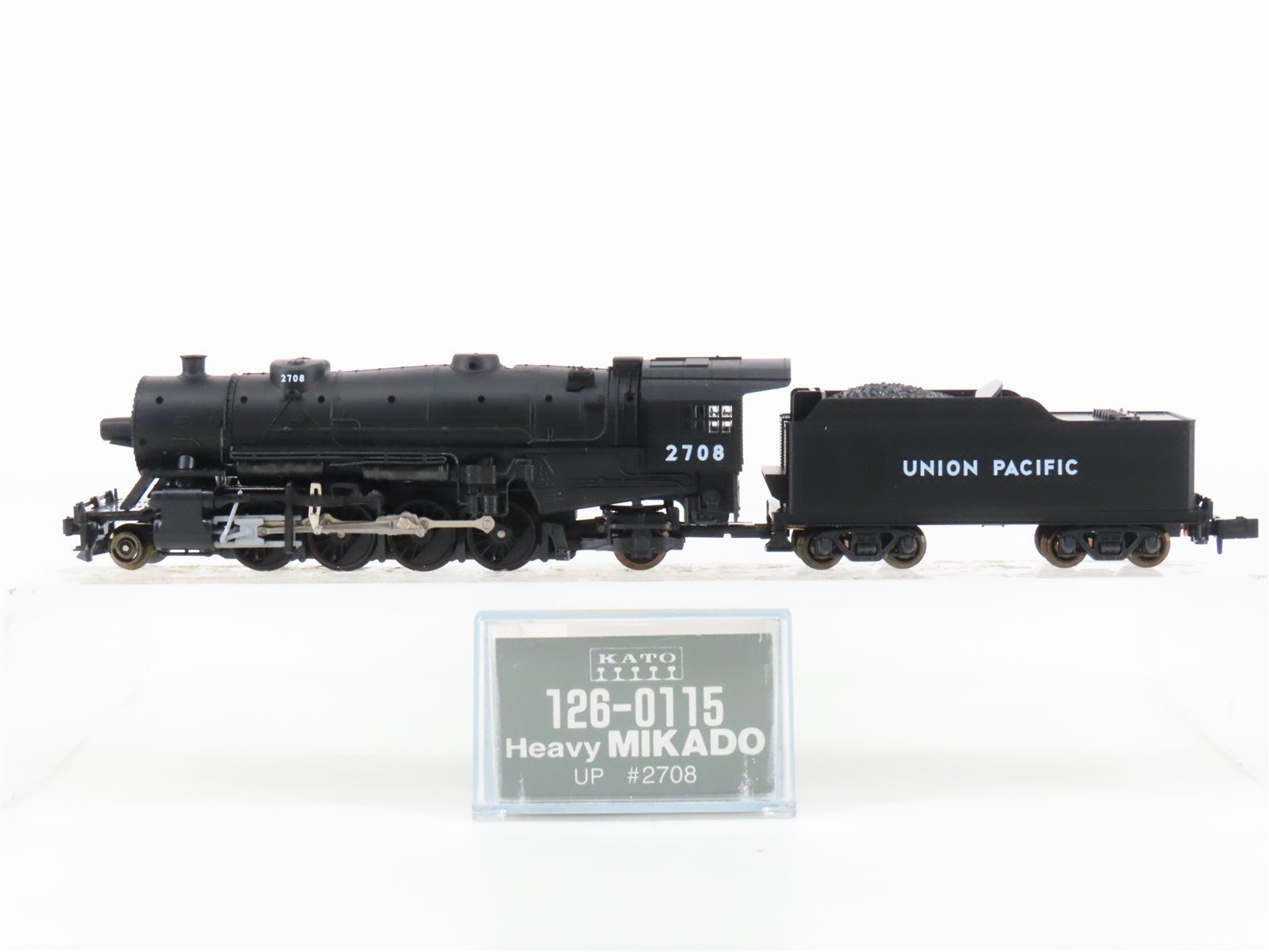 N Scale KATO 126-0115 UP Union Pacific 2-8-2 Mikado Steam Locomotive #2708