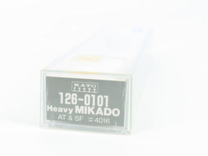 N Scale KATO 126-0101 ATSF Santa Fe 2-8-2 Mikado Steam Locomotive #4016
