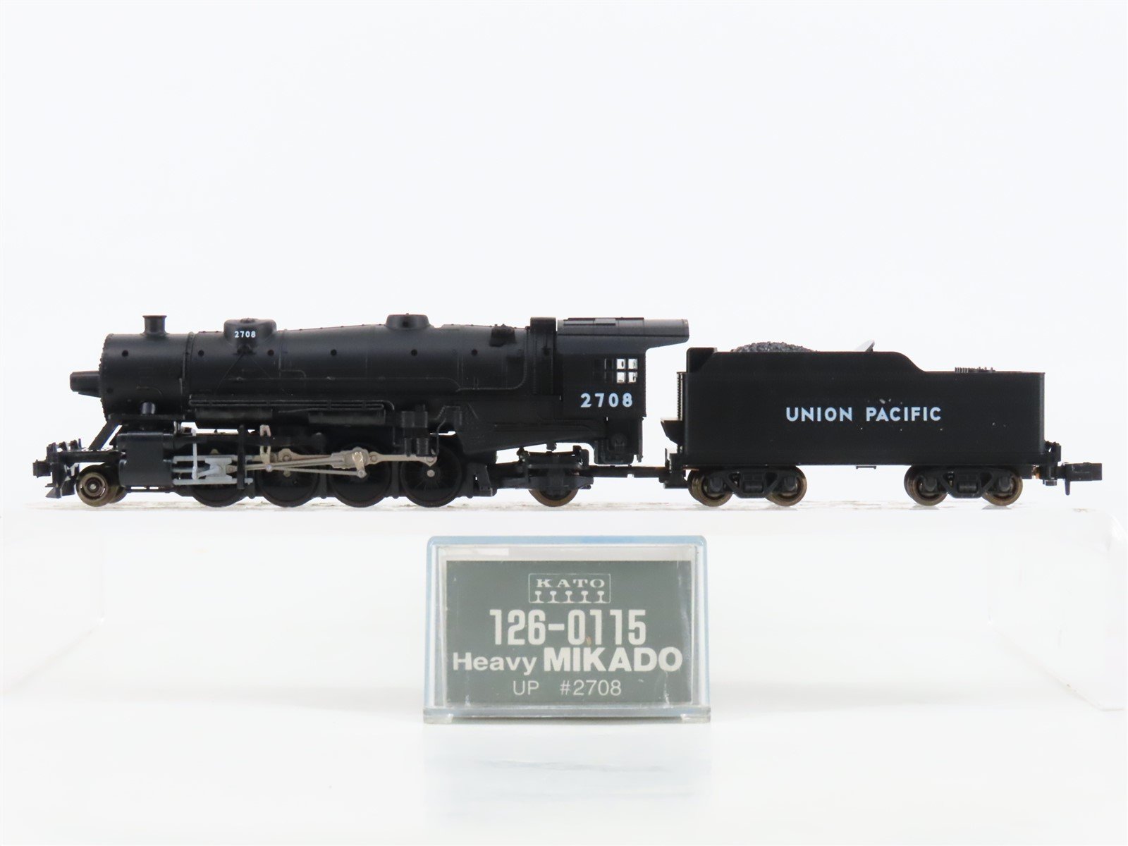 N Scale KATO 126-0115 UP Union Pacific 2-8-2 Mikado Steam Locomotive #2708